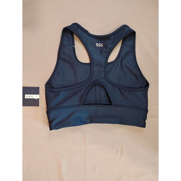 Women's DSG Medium Support Crossback Compression Sports Bra Navy XS - Picture 2 of 4